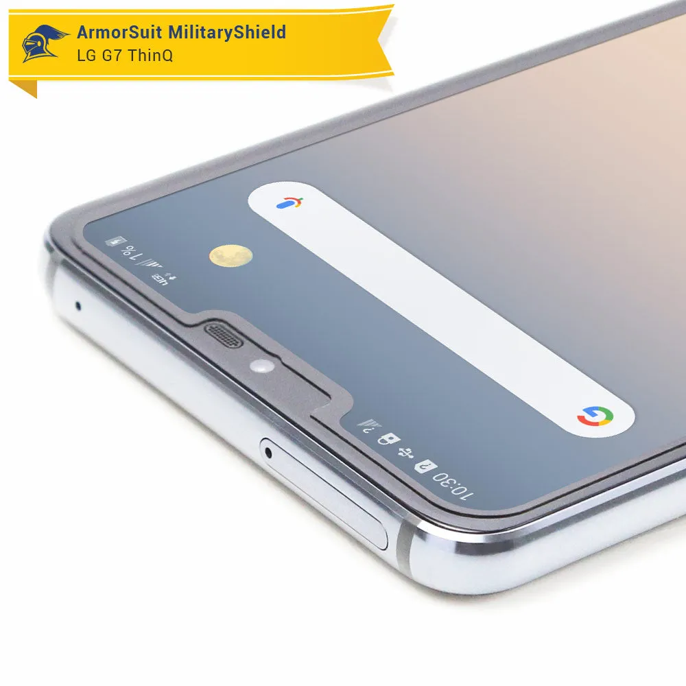 [2 Pack] LG G7 ThinQ Matte Case Friendly Screen Protector