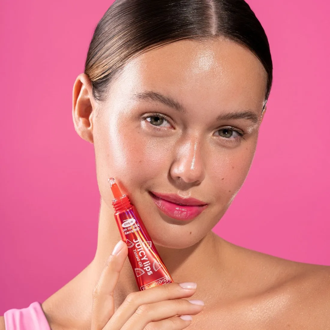 Bielenda JUICY lips - Watermelon Tinted Lip Oil 10g