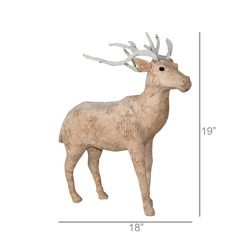 Blush Stag Standing - Lrg - Stonewashed Pink