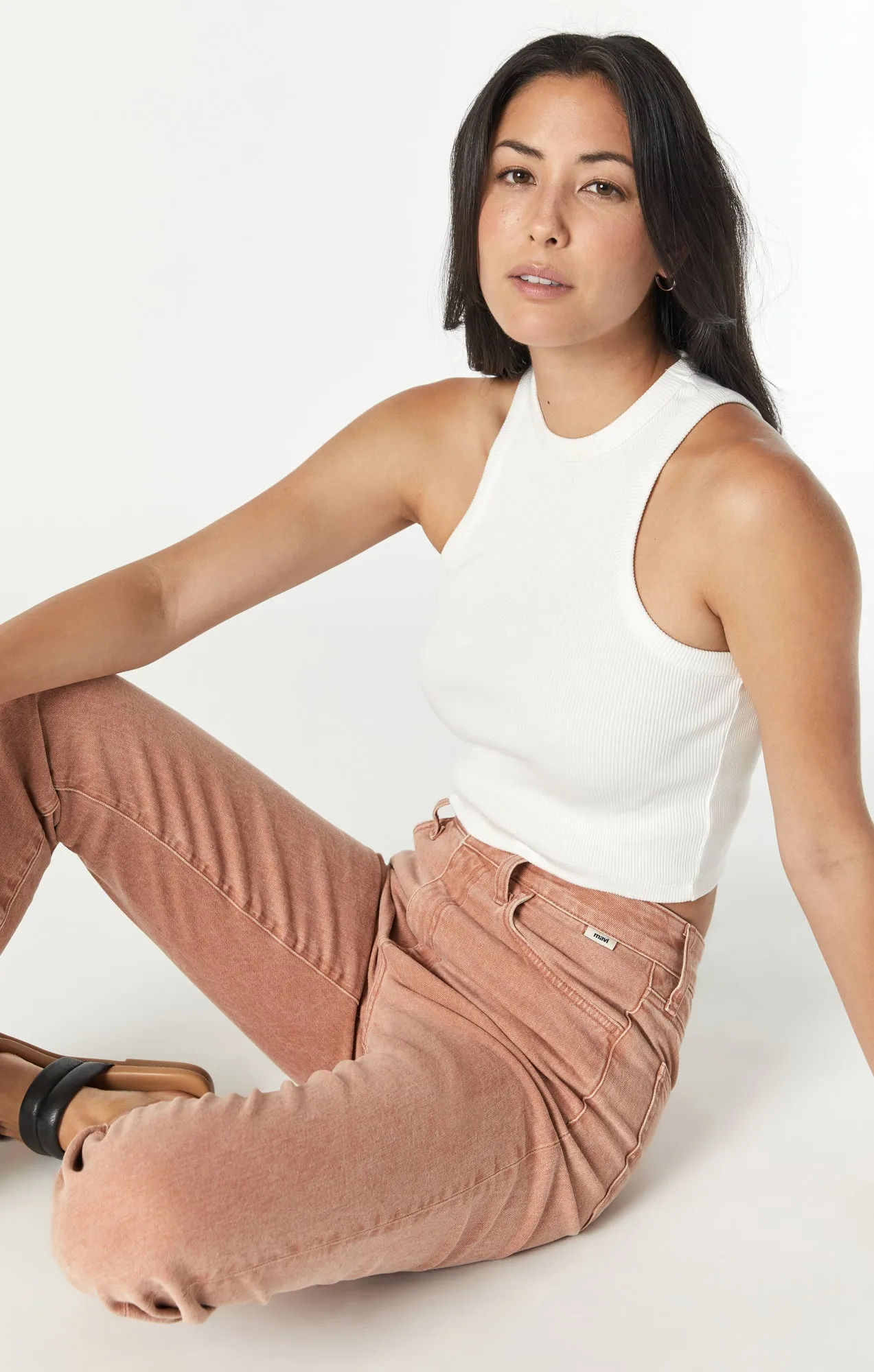 CINDY MOM JEANS IN SUNBURN NATURAL DYE