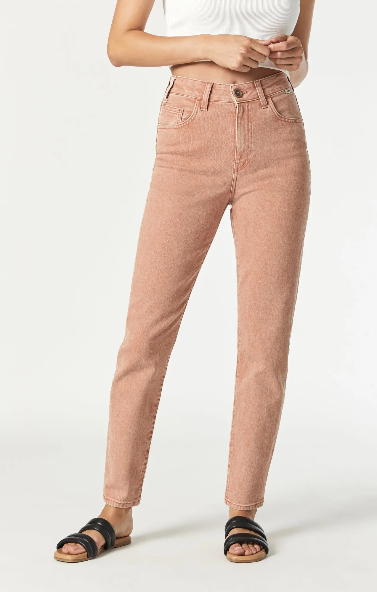 CINDY MOM JEANS IN SUNBURN NATURAL DYE