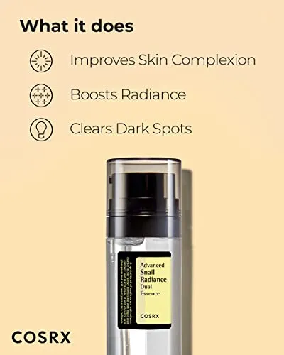 COSRX Anti-aging Serums- Snail Dual Essence 74.3%   Vitamin C 13% Serum, Niacinamide 5%, Intensive Hydrating for Fine lines, Hyperpigmentation, After Blemish Care