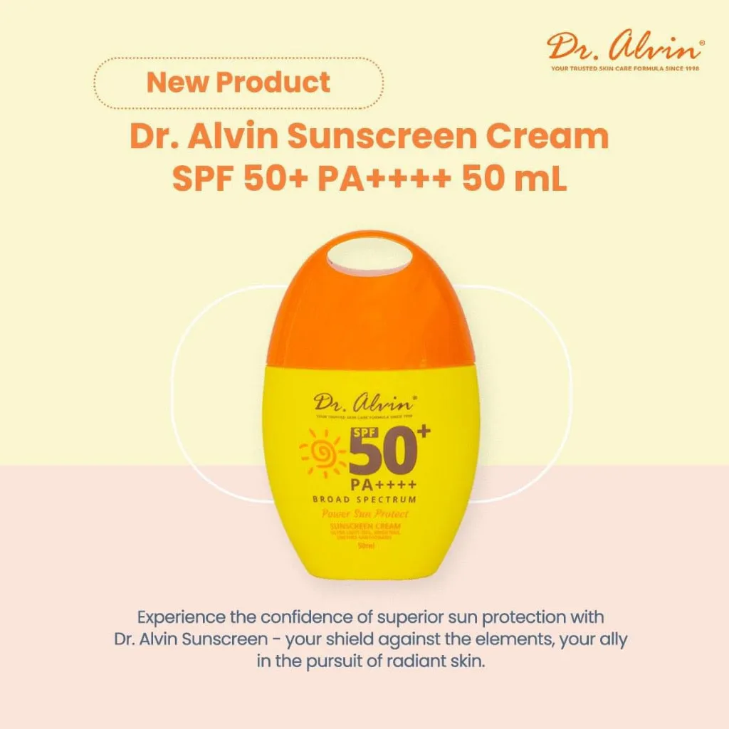 Dr. Alvin Broad Spectrum Sunscreen Cream SPF50   