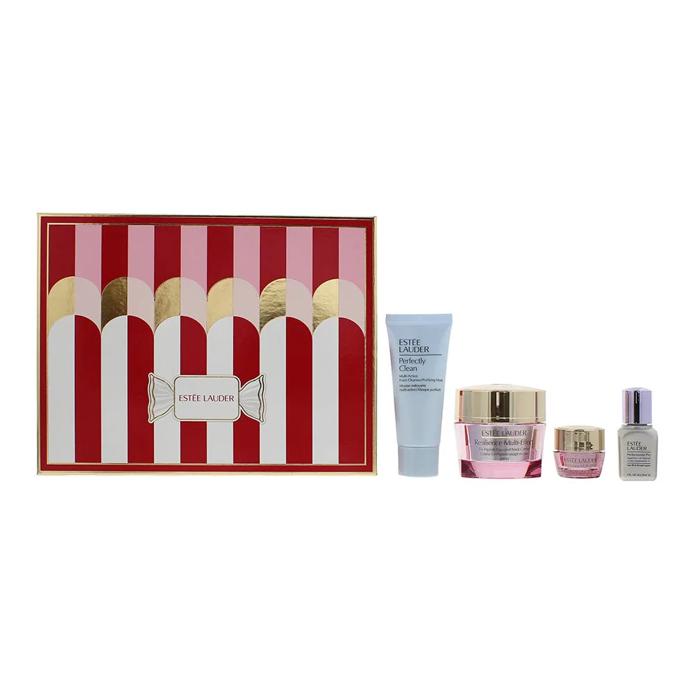 Estée Lauder Firm   Glow Skincare Delights 4 Piece Gift Set: Treatment 15ml - Face And Neck Cream 50ml - Eye Cream 5ml - Foam Cleanser 30ml