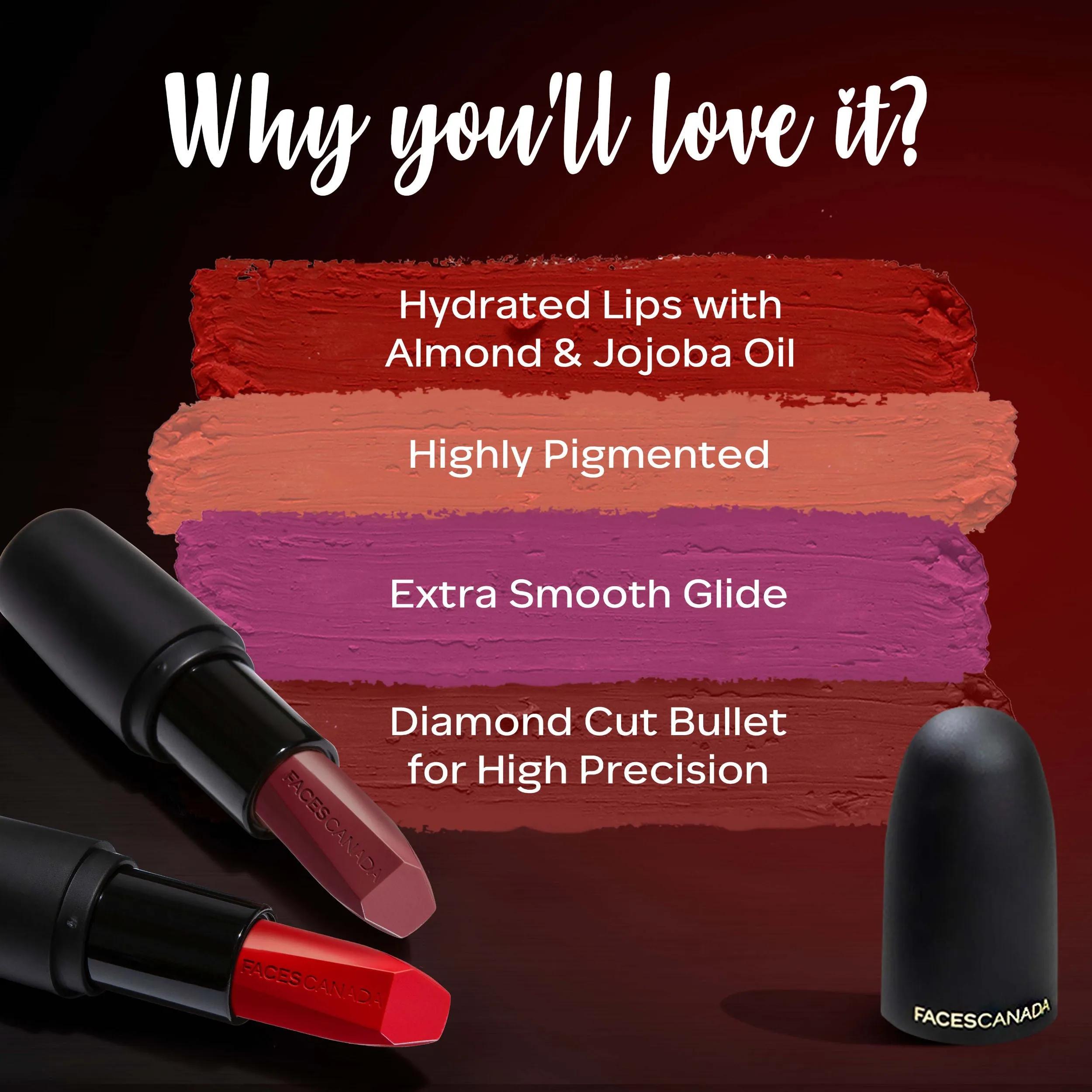 Faces Canada Weightless Matte Lipstick |Jojoba and Almond Oil enriched| Highly pigmented | Smooth One Stroke Weightless Color | Keeps Lips Moisturized | Shade - Buff Nude 4g
