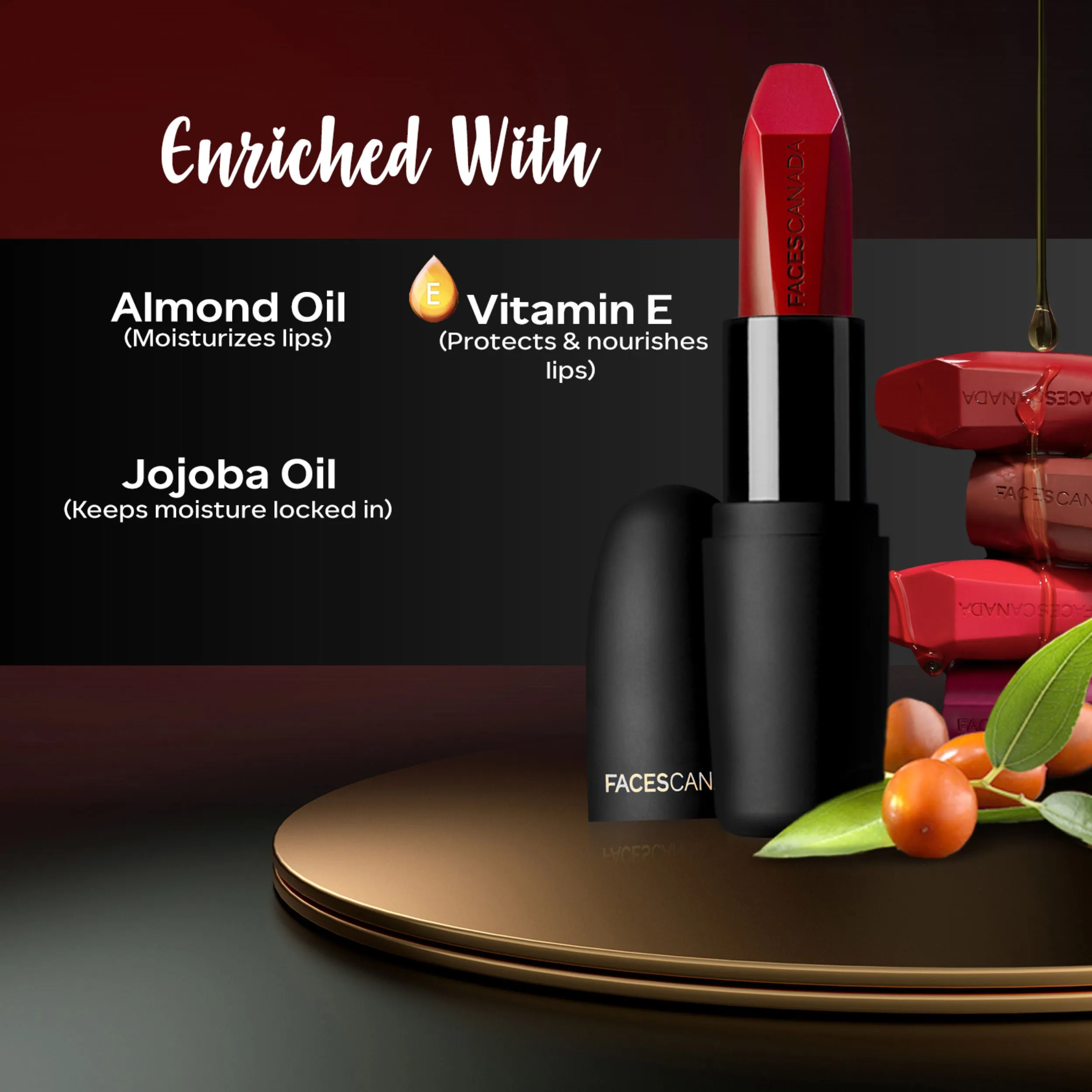 Faces Canada Weightless Matte Lipstick |Jojoba and Almond Oil enriched| Highly pigmented | Smooth One Stroke Weightless Color | Keeps Lips Moisturized | Shade - Buff Nude 4g