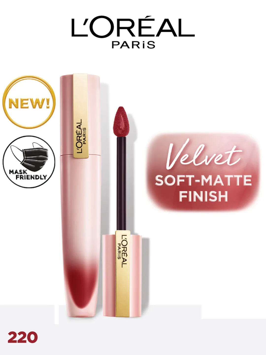 L'Oreal Paris Chiffon Signature Liquid Lipstick, 220 Wonder, 7ml