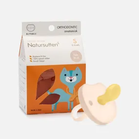 Natursutten Natural Rubber Butterfly Orthodontic Pacifier, Pale Blush