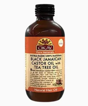 Okay  Extra Dark Black Jamaican Castor Oil With Tea Tree Oil