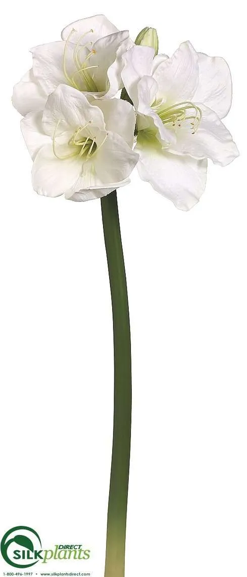 Silk Plants Direct Amaryllis Spray - Pink Blush - Pack of 6