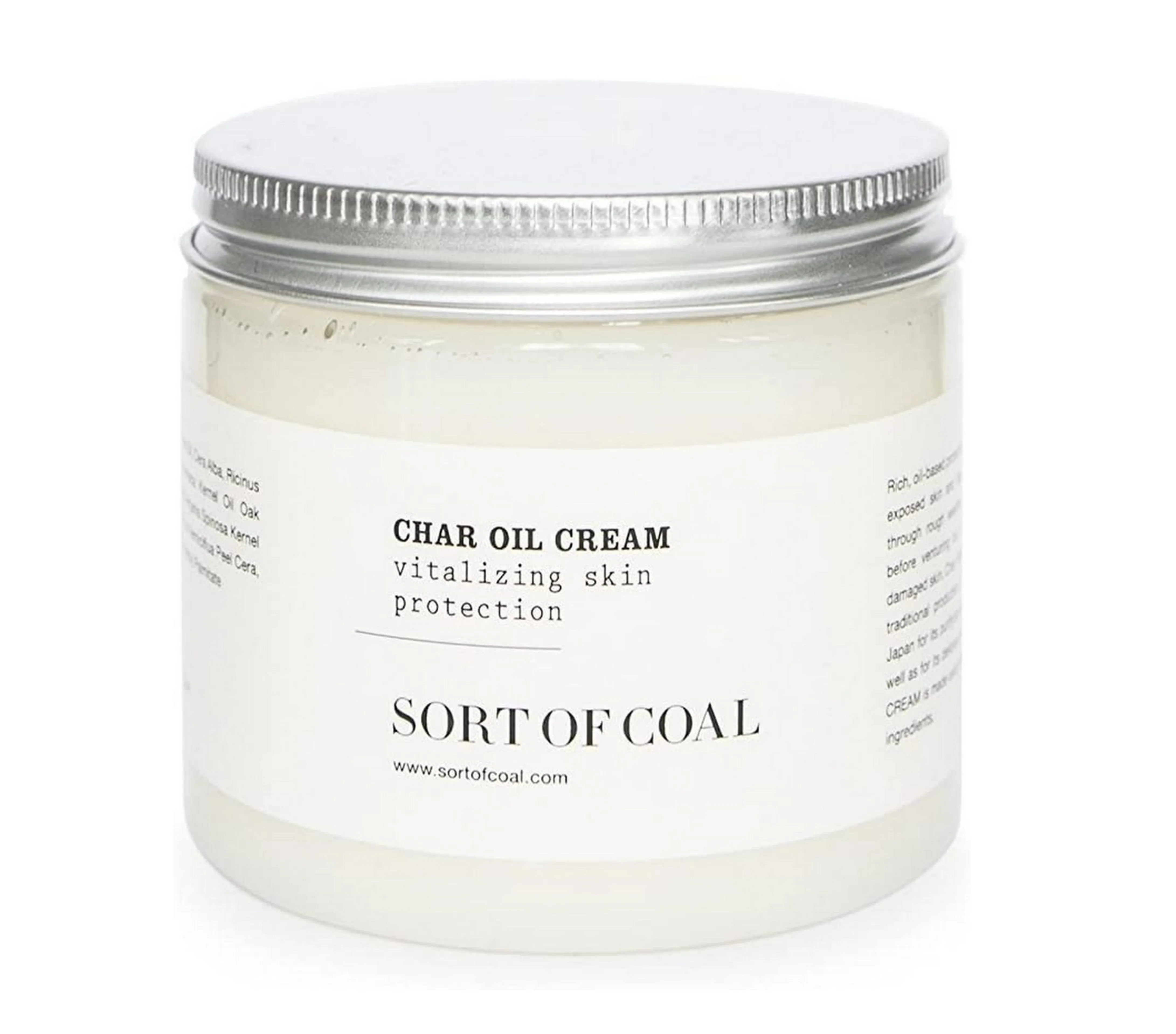 Sort of Coal - Activated White Charcoal Char Oil Hand   Body Cream