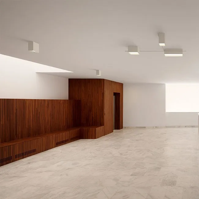 Structural Ceiling Lamp Matt Cream Lacquer 1-2630